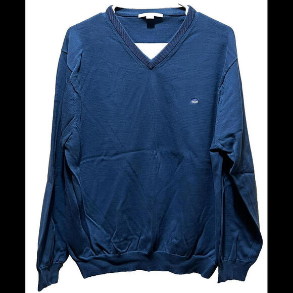 Southern Tide Sweater Mens Extra Large Blue Pullover V Neck Casual Cotton - Picture 1 of 3